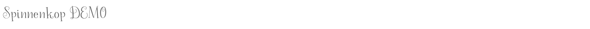 Sample characters Spinnenkop Font